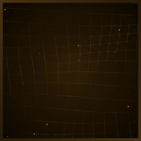 Dark Brown Grid Texture with Scattered Light Points - Abstract Background Stock Footage 346283995