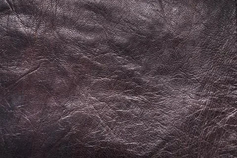 Dark brown leather Stock Photos