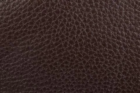 Dark brown leather texture background Stock Photos
