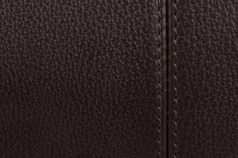 Dark brown leather texture background Stock Photos