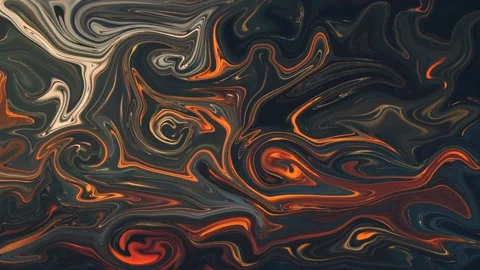Dark brown liquid flowing abstract background. Colorful twisted lines. 3d render Stock Footage 185108853