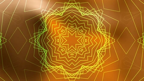 Dark brown Mandala Overlay background Stock Footage 301370812