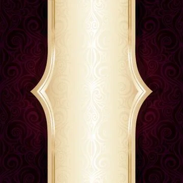 Dark Brown Red wallpaper Stock Illustration