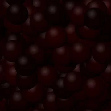 Dark brown seamless balls pattern Stock Illustration