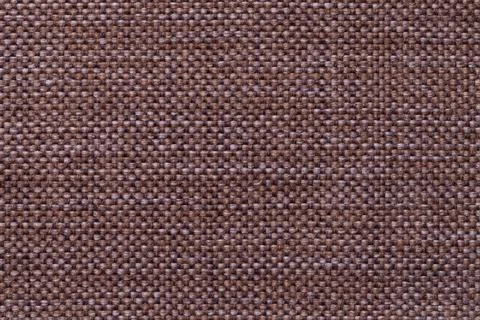 Dark brown textile background with checkered pattern, closeup. Fabric macro. Stock-Fotos