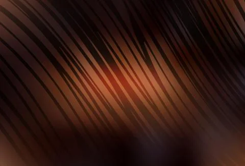 Dark Brown vector background with curved lines. Stock Illustration