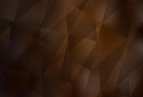 Dark Brown vector gradient triangles pattern. Stock Illustration