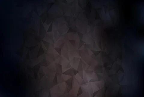 Dark Brown vector gradient triangles pattern. Stock Illustration