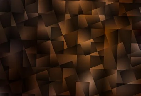 Dark Brown vector low poly texture. Stock Illustration