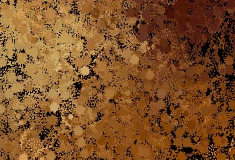 Dark Brown vector pattern with random forms. Stock Illustration