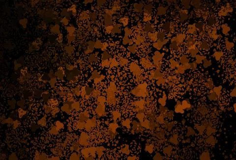 Dark Brown vector pattern with random forms. Illustrazione stock