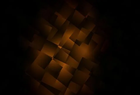 Dark Brown vector pattern in square style. Stock Illustration