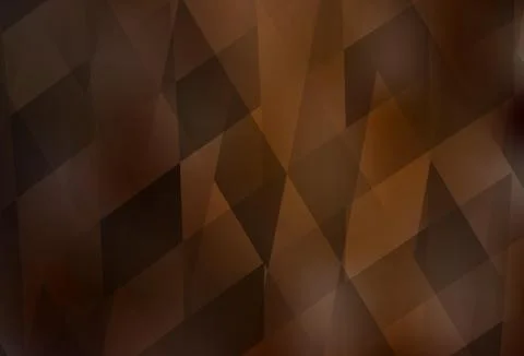 Dark Brown vector template with rhombus. Stock Illustration