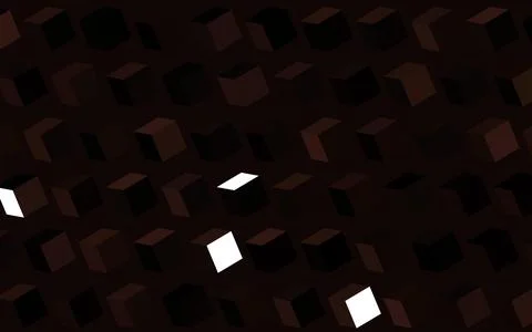 Dark Brown vector texture in rectangular style. Stock Illustration