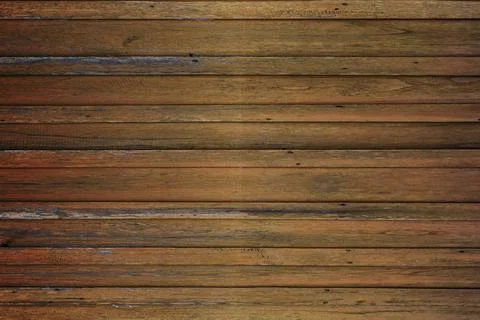 Dark brown wood background, old wood planks. Stock Illustration