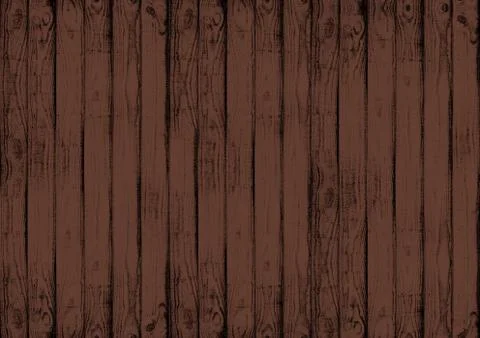 Dark brown wood texture backdrop wall background Stock Illustration