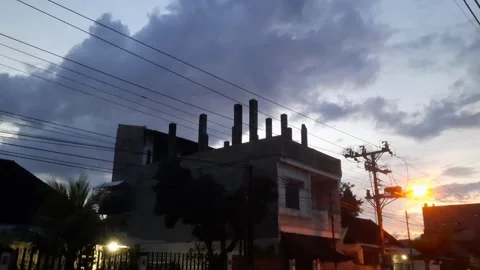 Dark Building Afternoon Video stock 325061697