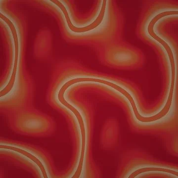 A dark burgundy abstract pattern features looping contour lines, muted oran.. Stock Illustration