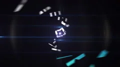Dark Business Logo Reveal Spiral Elements Spin Light Intro Stock After Effects