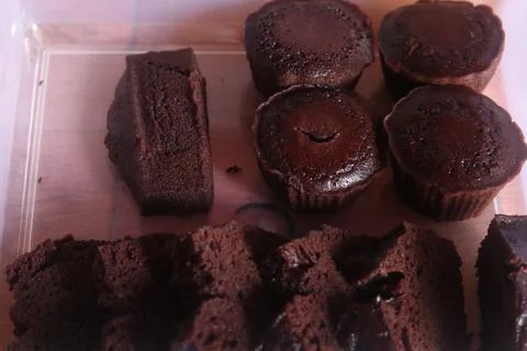 Dark cake Stock Photos