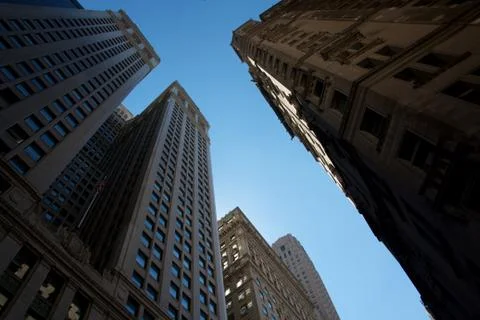 Dark Canyons on Broad St Foto stock
