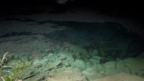 A dark cave filed with water 動画素材 112258653