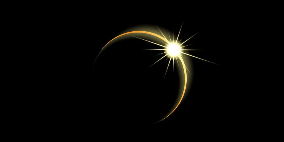 Dark Celestial Eclipse Gradient Vector Premium vector artwork featuring a g.. Illustration