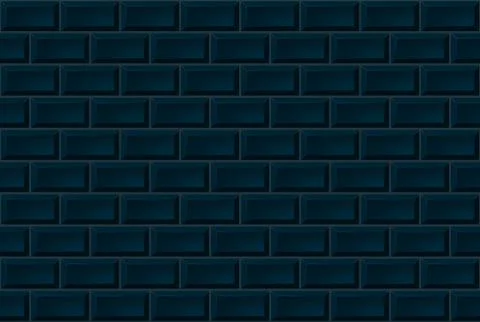 Dark Ceramic Brick Tile Wall. Seamless Pattern Illustrazione stock