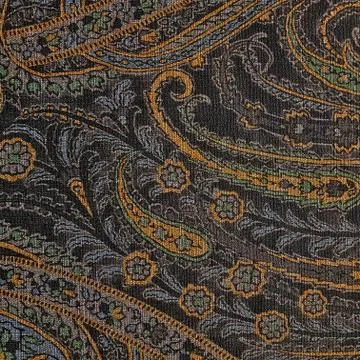 Dark ceramic tile with floral pattern for wall and floor decoration. Concrete Illustrazione stock