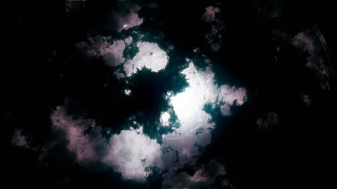 Dark chaotic clouds, texture dissolve Video stock 198957843