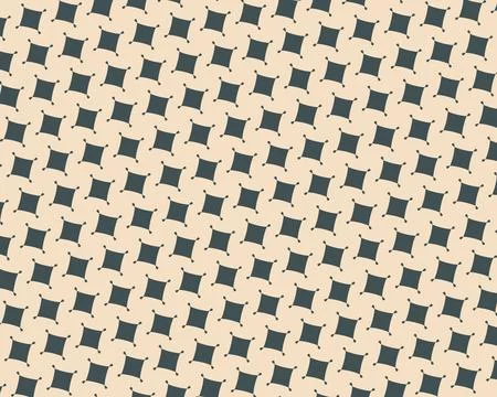 Dark charcoal quadrilateral forms repeat across a warm cream surface, produ.. Stock Illustration