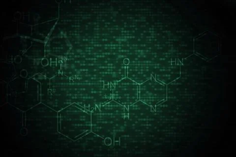 Dark Chemical Background Stock Illustration