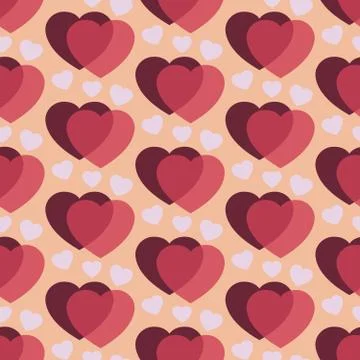 Dark cherry hearts Illustrazione stock