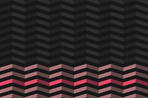 Dark chevron pattern with a vibrant pink accent stripe at the bottom Stockillustratie