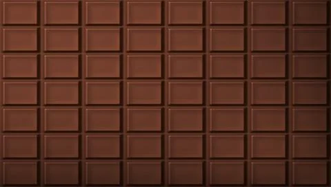 Dark Chocolate Bar Pattern Background Stock Illustration