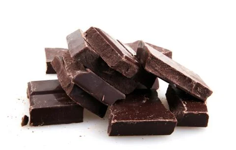 Dark chocolate bar Stock Photos