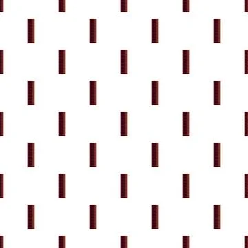 Dark chocolate bar pieces creating a seamless pattern Stock Illustration