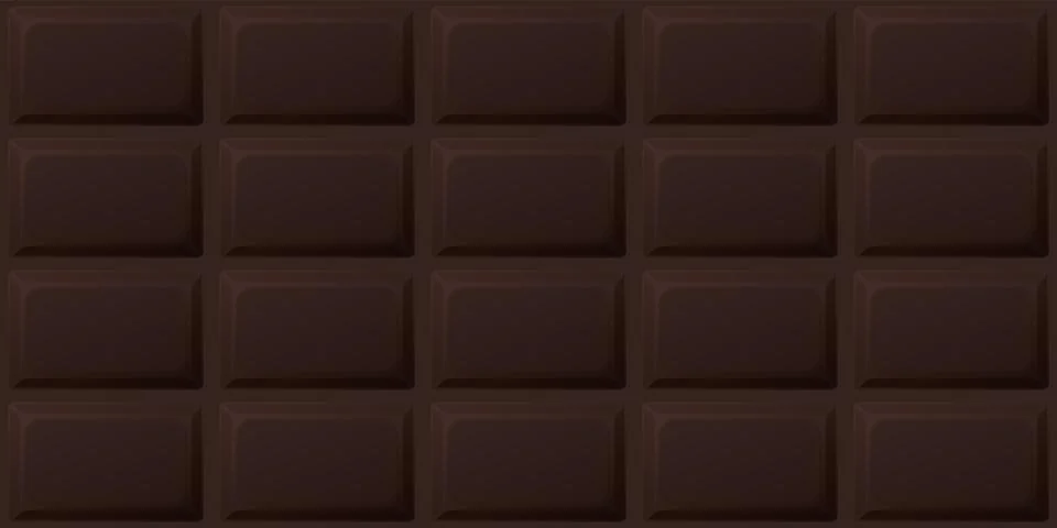 Dark chocolate bar seamless pattern background graphic illustration. Stock Illustration