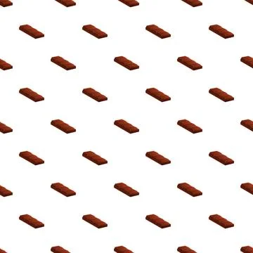 Dark chocolate bar seamless repeating pattern Stock Illustration