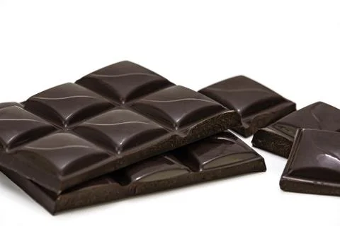 Dark chocolate bars Stock Photos