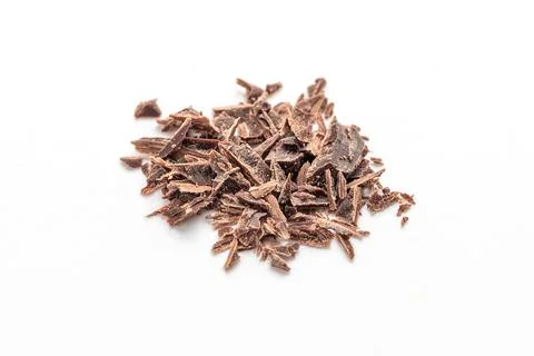Dark chocolate chips Stock Photos