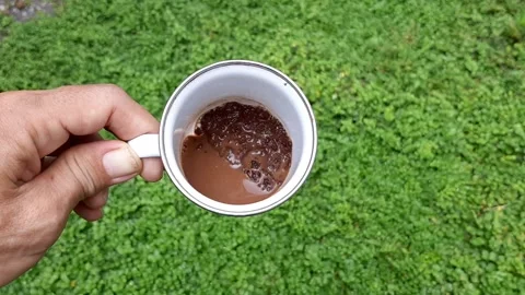 Dark Chocolate Drink Stock-Footage 238819812