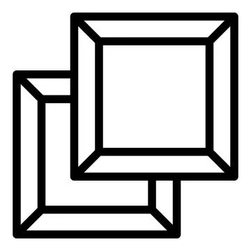 Dark chocolate icon outline vector. Candy food 스톡 일러스트
