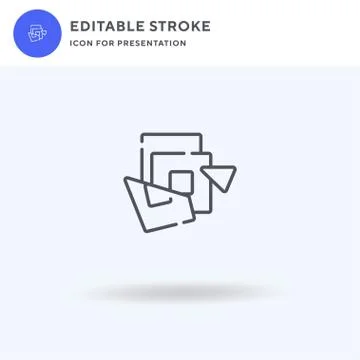 Dark Chocolate icon vector, filled flat sign, solid pictogram isolated on white Stock Illustration