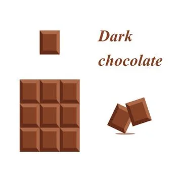 Dark chocolate Stock Illustration