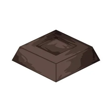 Dark chocolate illustration Stock Illustration