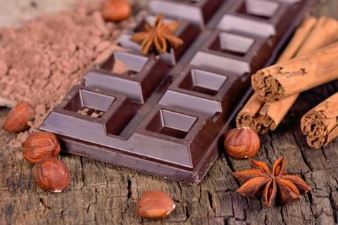 Dark chocolate Stock Photos
