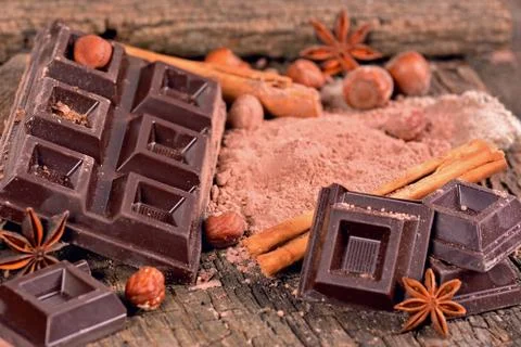 Dark chocolate Stock Photos