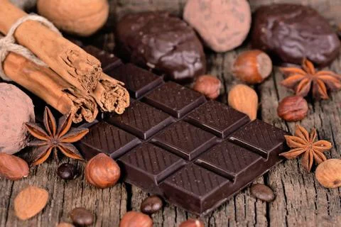 Dark chocolate Stock Photos