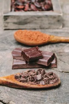 Dark Chocolate . Stock Photos